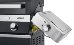 Rösle Gasgrill Videro G4 Schwarz - Modell 2023 Inkl. Abdeckhaube -Campinggeschäfte Roesle Videro schwarz klappbare Seitenteile