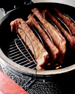 The Bastard Keramikgrill Classic Large - Complete - Schwarz Glänzend - Modell 2023 -Campinggeschäfte The Bastard Classic Large Keramikgrill Rippchen