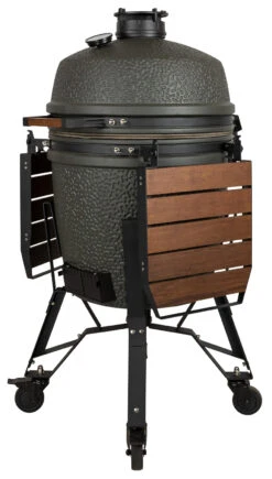 The Bastard Keramikgrill VX Large - Complete - Schwarz Matt - Modell 2023 22 The Bastard Keramikgrill VX Large - Complete - Schwarz Matt - Modell 2023 -Campinggeschäfte The Bastard VX Keramikgrill Large Komplett Seitenablagen abgeklappt