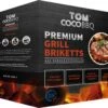 TOM Cococha Rot BBQ Grillbriketts 4kg - 4,0 X 3,0 X 2,5 Cm -Campinggeschäfte Tom Cococha Kokoskohle Grillbriketts 1kg
