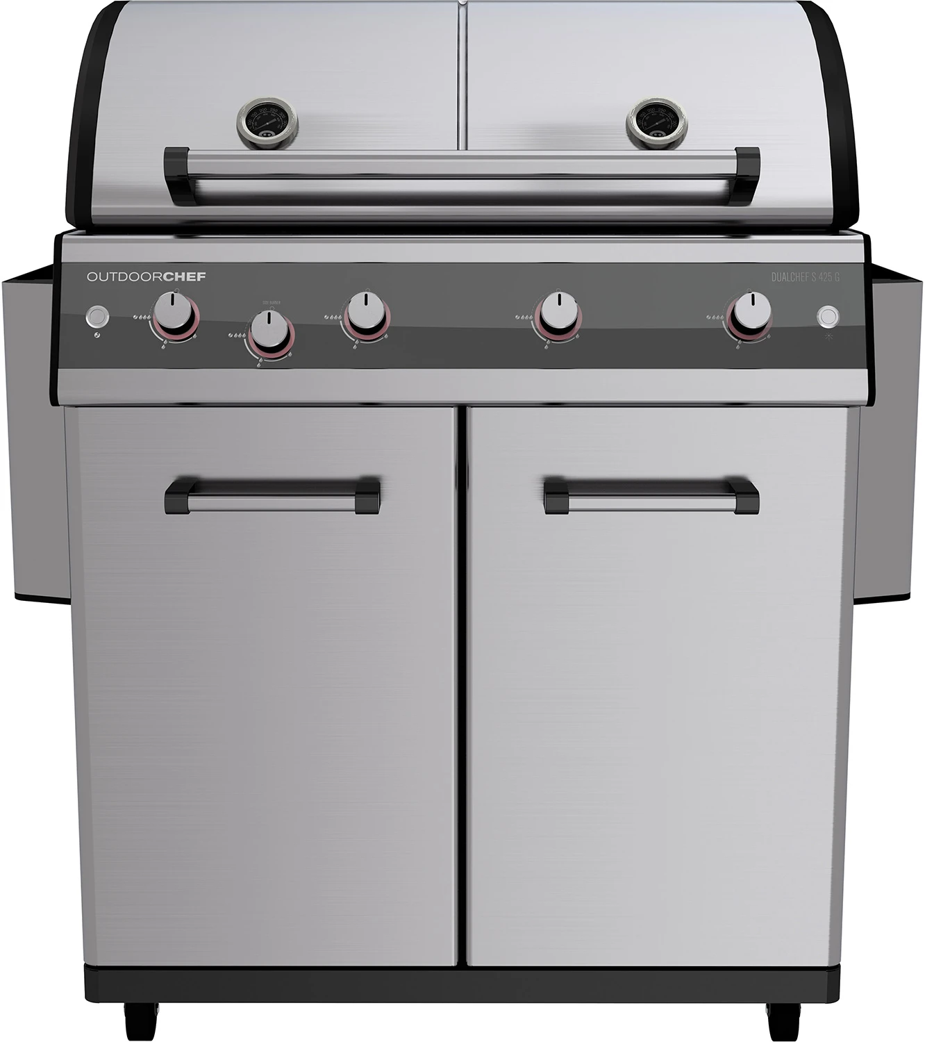 Outdoorchef Dualchef S 425 G Edelstahl Gasgrill Mit Seitenkocher + BLAZING ZONE Infrarotbrenner 4 Outdoorchef Dualchef S 425 G Edelstahl Gasgrill Mit Seitenkocher + BLAZING ZONE Infrarotbrenner – Bild 2