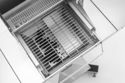 Thüros Holzkohlegrill T300 / Holzkohle Grillstation 42x42 Cm -Campinggeschäfte thueros evo3 holzkohle bbq station fdetail innen